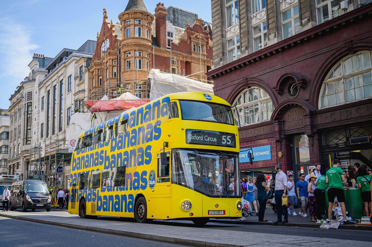 Chiquita Rolls Out in London’s Streets with Branded Banana Buses