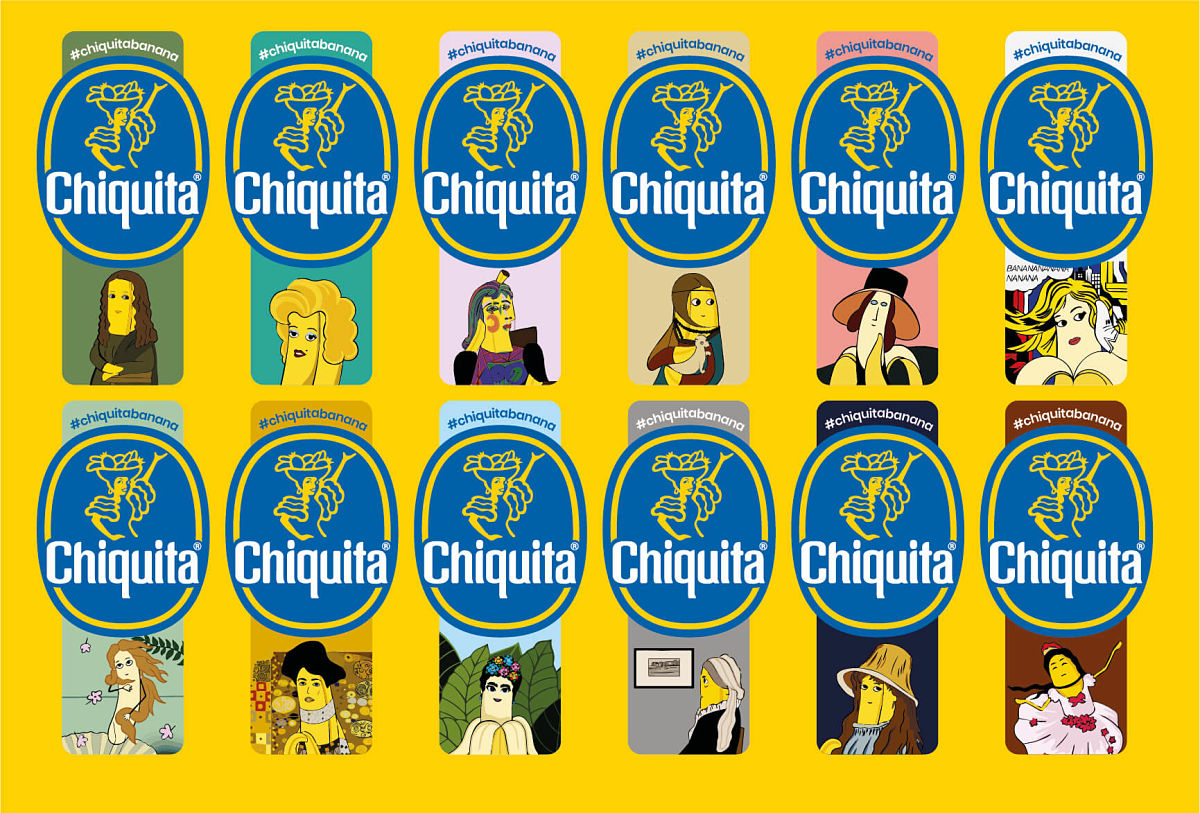 Chiquita Artist Stickers. Un-peel a Chiquita masterpiece!