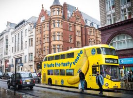 yellow london bus